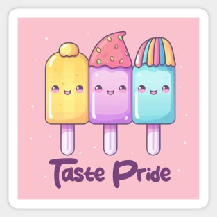 Kawaii Adorable Taste Pride Popsicles Sticker